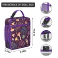 thumbnail image 3 of Small Insulated Lunch Bag with Handle, Lunch Bag for Women Men Leakproof Waterproof Lunch Tote for Business Trips Beach Outings Mushroom, 3 of 6
