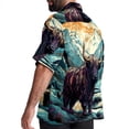 thumbnail image 3 of Yak Men's Casual Short Sleeve Button Down Shirts - Printed Summer Beach Tops for Men and Women, 3 of 6