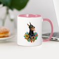 thumbnail image 3 of CafePress - Leaves2 Doberman Pinscher Mug - 11 oz Ceramic Mug - Novelty Coffee Tea Cup, 3 of 4