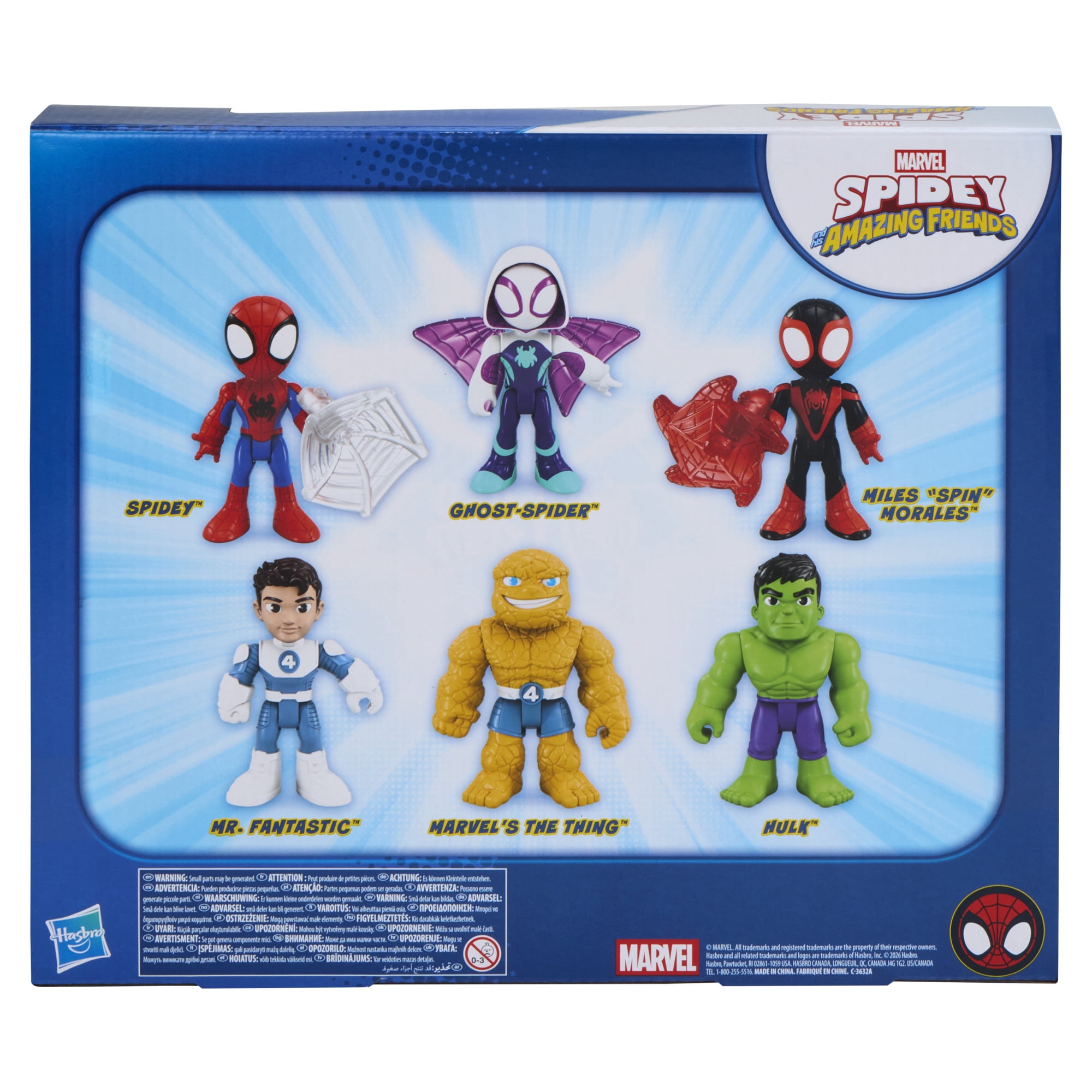 Marvel Spidey and his Amazing Friends Fantastic Pals Pack Action Figures, Ages 3 and up