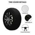 thumbnail image 4 of Balery Mardi Gras Strings Of Beadstire Cover Waterproof Dust-Proof, Universal Spare Wheel Tire Cover For Trailer, Rv, Suv Truck And Vehicle Camper Accessories-14 Inch, 4 of 9