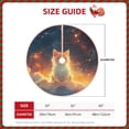 thumbnail image 2 of Sikiie Starry Sky Constellation Cat Nativity Christmas Tree Skirt, Jesus Christian Winter Holiday Tree Mat Decoration(30-48IN)48", 2 of 6
