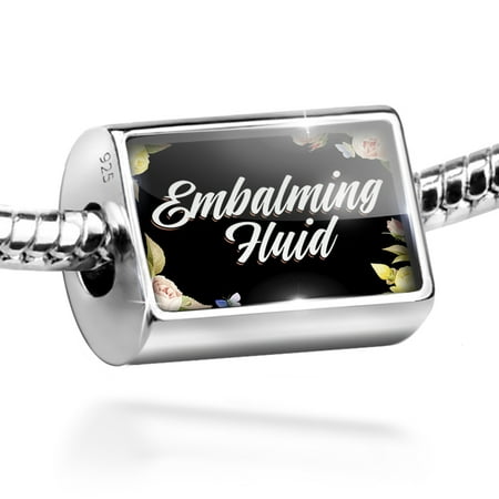 Neonblond Charm Floral Border Embalming Fluid 925 Sterling Silver Bead