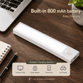 thumbnail image 2 of DAYBETTER White Light Under Cabinet Lighting, USB Rechargeable Closet Lighting with Motion Sensor and Magnetic Strip for Wardrobe & Kitchen, Wireless Lighting, 2?Pack, 2 of 6