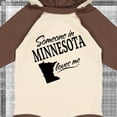 thumbnail image 4 of Inktastic Someone in Minnesota Loves Me Boys or Girls Long Sleeve Baby Bodysuit, 4 of 5