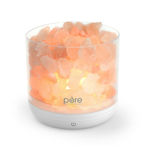 Pure Enrichment PureGlow 4.35" Halogen Salt Lamp White (PEUSBSLT)