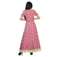 thumbnail image 4 of Moomaya Printed Cold Shoulder Cotton Crop Top Skirt Set Party Wear Ethnic Set, 4 of 6