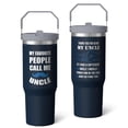 thumbnail image 2 of 1pc Uncle Gift 30oz Tumbler with Straw & Handle - Insulated Stainless Steel Cup | Holiday Gift for Man Women (Christmas, Valentine's, Birthday), 2 of 7