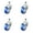 4 Swivel - No Brakes - Blue, variant on 3.5 Inch Blue Polyurethane 12MM Threaded Stem Caster with Brake