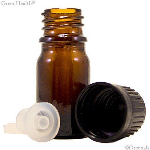 Glass Amber Bottles with Euro Droppers 1/2 Oz 12 Per Bag Walmart