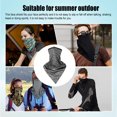 thumbnail image 2 of Greeniant Ciclismo cara bufanda protección a prueba de viento al aire libre elástico protector solar seguridad deporte lavable reutilizable pesca Ciclismo Gris claro Greeniant OD023174-04, 2 of 6