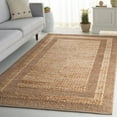 thumbnail image 2 of SAFAVIEH Natural Fiber Keegan Bordered Area Rug, Natural, 6' x 6' Square, 2 of 8
