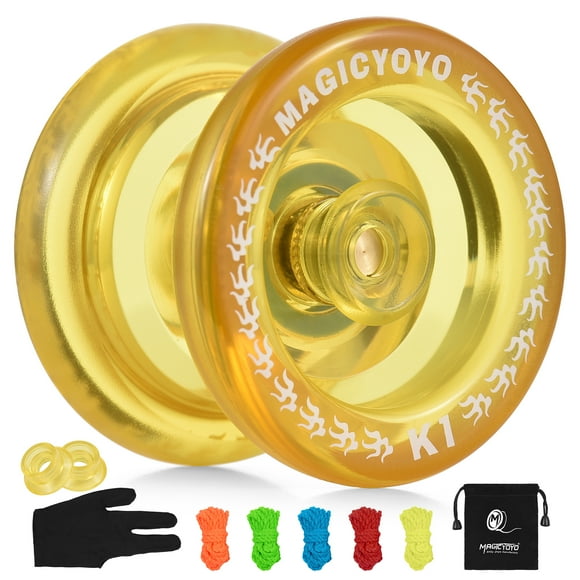 Unresponsive Yoyo for Kids Yo-Yo Ball with 5 Replacement Strings Glove Storage Pouch