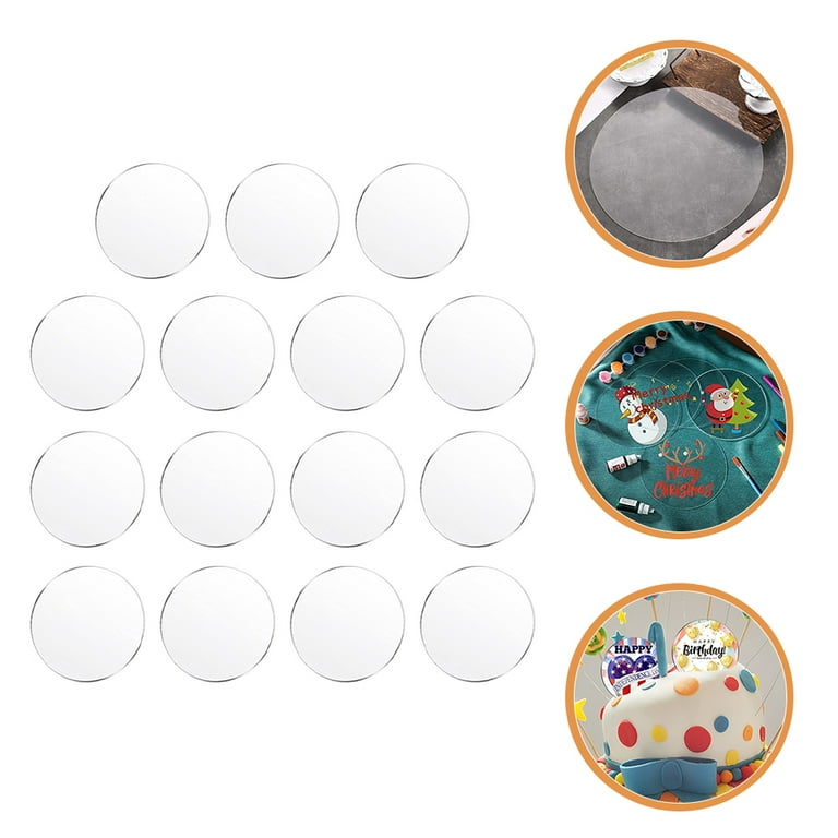 Blank Acrylic Round Circle 0.5/0.75/1/1.5/2/2.5/3/3.5/4/4.5/5/5.5