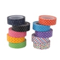 thumbnail image 2 of 20xRollos 10m de Cintas de Diseño Rayas y Puntos Papel Cinta Adhesiva Accesorios para Decoración DIY Scrapbooking Multicolor Sunnimix Cinta de papel, 2 of 8