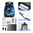 thumbnail image 6 of Lsque Modern Colorful Eyes Classic Casual Backpack - Large Capacity Water-Resistant Backpack for School, Work, Travel, and Outdoor Activities, 6 of 8