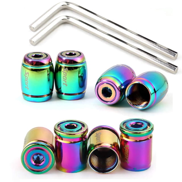 Tapones antirrobo para válvulas de neumáticos Dsycar Metal Bullet (paquete de 8)