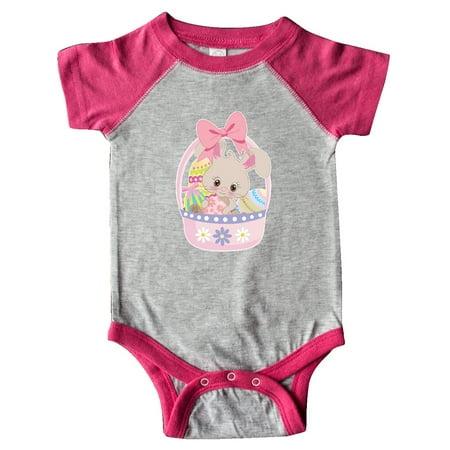 

Inktastic Easter Bunny in Easter Basket with Eggs Gift Baby Girl Bodysuit