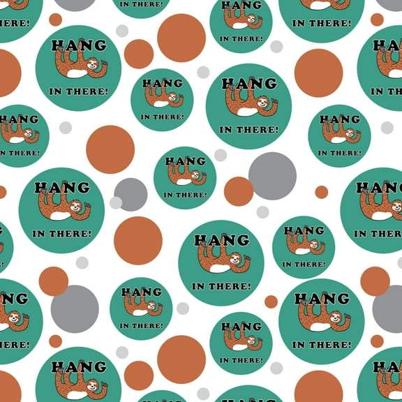 Hang in There Sloth Funny Humor Premium Gift Wrap Wrapping Paper Roll
