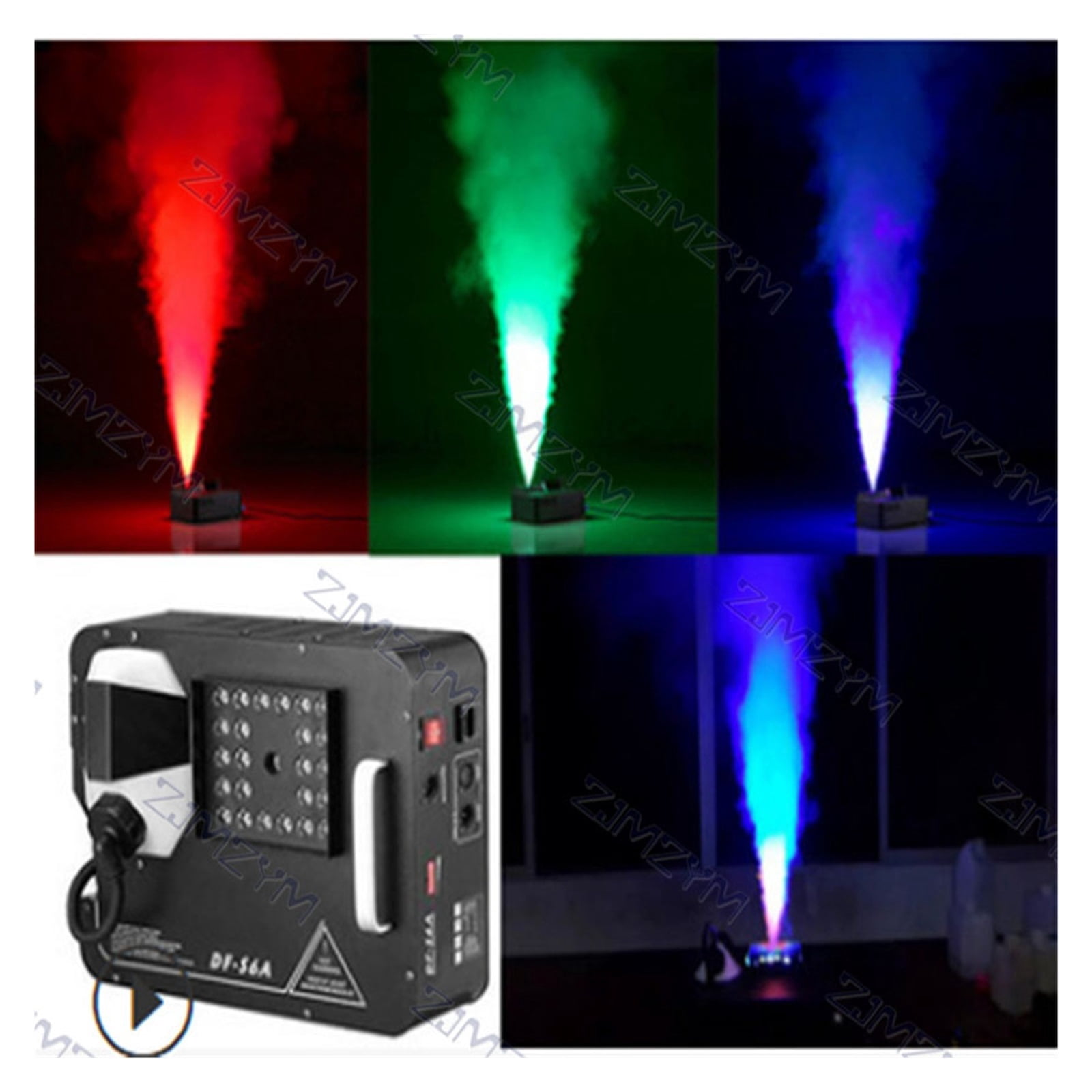 1500W LED Fog Machine Vertical Smoke Machine 24x9W Professional Fogger For Stage Equipment