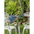 thumbnail image 3 of Outdoor Tablecloths with Umbrella Hole & Zipper, Spring Floral Round Tablecloths 60 Inch, Birds Cabin Watercolor Botanical Retro Art Waterproof Table Cloth, Patio/Pool/Picnic Table Covers, 3 of 8