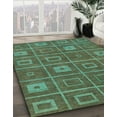 thumbnail image 2 of Ahgly Company Indoor Rectangle Abstract Army Green Abstract Area Rugs, 7' x 10', 2 of 6