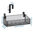 thumbnail image 2 of FOLOYORI Cesta De Almacenaje Colgante De Metal Negro Resistente Para Uso En Dormitorio Y Espacios Pequeños, 2 of 7