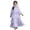 dress 11#Light Purple, variant on oqasdz Dresses for Girls Elegant Solid Three Layer Chiffon with Waistband and Headscarf for Celebration Pageant Prom Dress