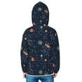 thumbnail image 4 of Kids Zip Up Hoodie for Boys Girls Toddler - Cartoon Space Planets Lightweight Long Sleeve 5-6T Boys Girl Clothes, Sun Protection Windproof Jackets Hoodie Sweatshirt, 4 of 7
