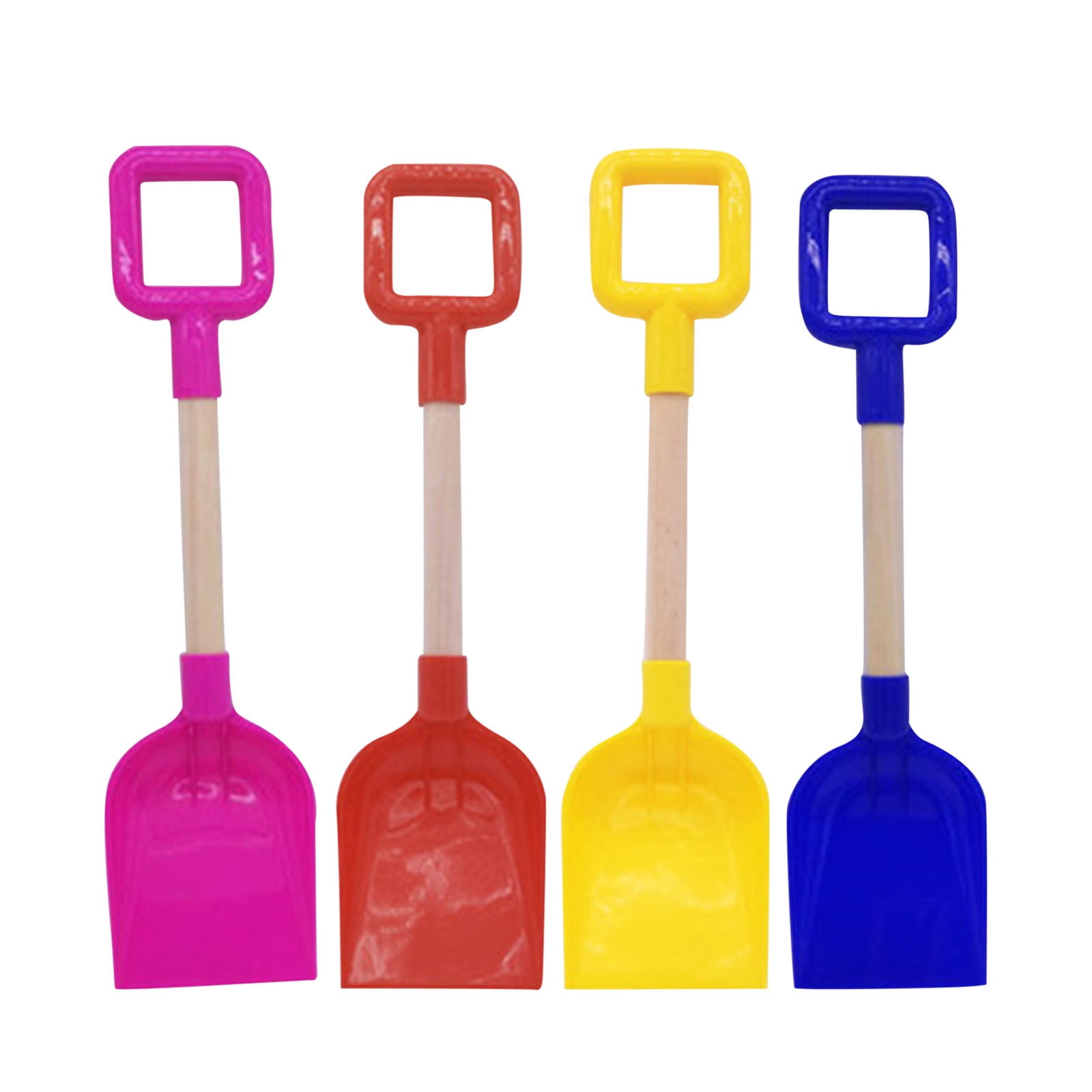 PVCS 4PCS Children's Snow Shovel Children's Beach Shovel With Wooden