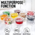 thumbnail image 5 of Simple Craft Jell-O Shot Cups with Lids Plastic Portion Cup Condiment Containers 3.25oz 50 Pack, 5 of 5