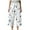 White, variant on Aoochasliy Womens Pants Petite Women's Summer Casual Floral Printed High Waist Straight Cropped Pants