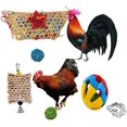 thumbnail image 1 of 5 uds juguetes para masticar aves juguetes para masticar gallina para pájaro grande loro gallina guacamayo accesorios de entrenamiento para gallinero, 1 of 5