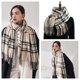 thumbnail image 1 of Bufanda de Cachemira para mujer, manta grande, chal clásico a cuadros, envoltura suave y cálida, otoño e invierno, venta al por mayor Fivean unisex, 1 of 2