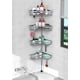 thumbnail image 1 of Barra de tensión para ducha de 4 niveles organizador ajustable estante de ducha piso a techo 25 a 114 pulgadas estante de toalla, 1 of 7