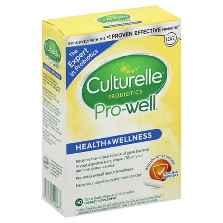 Culturelle  Probiotics  Pro-Well  Health   Wellness  50 Once Daily Vegetarian (Best Probiotic For Ms)