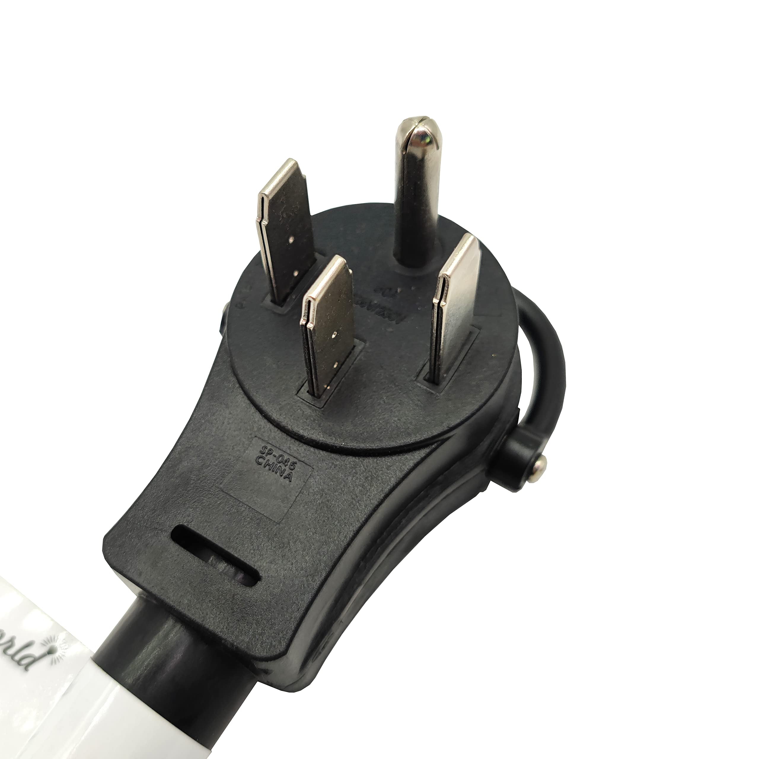 Parkworld 64262 NEMA 14-50P to 10-30R & 14-50R Splitter for 4-Prong RV or EV Charger (3 Feet)
