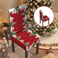 thumbnail image 1 of Feltree Christmas Dining Room Chair Covers Stretch Chair Slipcovers Protector Washable Kitchen Chair Cover for Dining Room Christmas Decor Holiday Party Chair Cover Red, 1 of 8