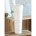 thumbnail image 4 of 2 - in - 1 Metal Umbrella Bucket for Entryway, Galvanized Rust - Resistant Umbrella Stand & Floral Vase, Multi - Use Organizer for Canes/Clubs, Design for Porch, Indoor & Office,A, 4 of 8