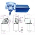 thumbnail image 3 of Moteur à Engrenages Turbo 80W, 24V DC Couple Élevé Basse Vitesse Moteur à Engrenages Réglable CW/CCW, 3 of 6