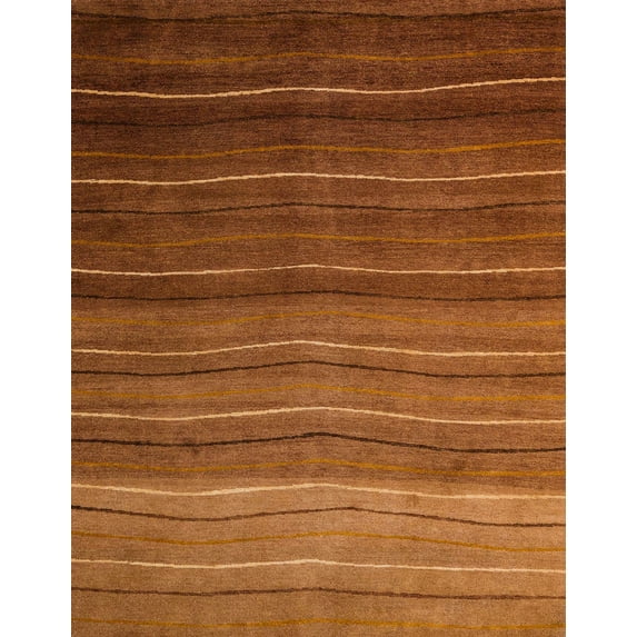 Ahgly Company Indoor Rectangle Abstract Red Abstract Area Rugs, 5' x 7'