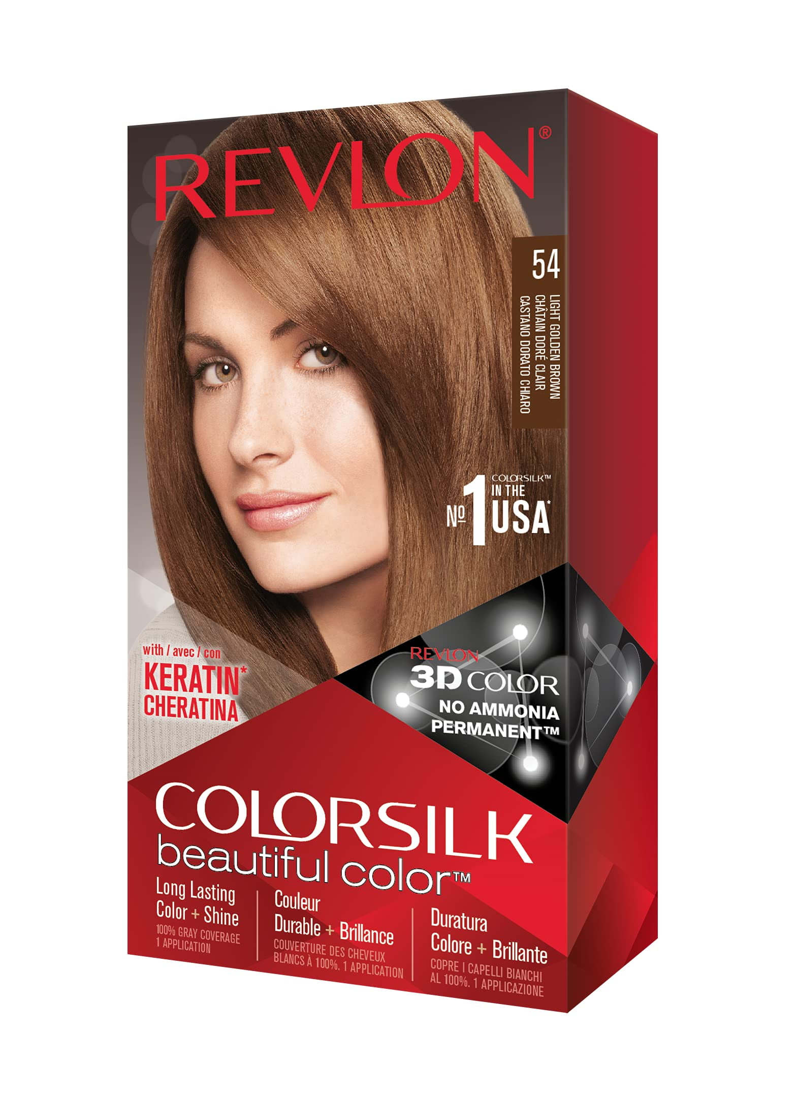 REVLON Colorsilk Beautiful Color Permanent Hair Color with 3D Gel