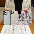 thumbnail image 4 of Compatible with iPhone 11 Case, with Clear Glitter Cute Butterfly White Case for Girls Woman Soft Slim TPU Drop Bumper Case for iPhone 11-Pink, 4 of 11