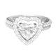 thumbnail image 2 of Teissuly 2 Pcs Heart Shape Full Diamond Ring Luxury Diamond Microinlaid Jewelry Engagement Wedding Band Ring Teissuly WER202401270628, 2 of 7