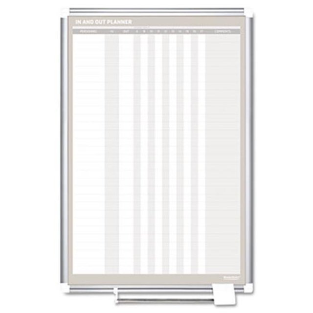 In-Out Magnetic Dry Erase Board 24x36 Silver Frame