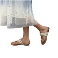 thumbnail image 4 of Jsaierl Flat Sandals for Women Casual Summer, New Summer Flat Shoes Casual Slip-Toe Sandals Clip Toe Slippers Size 8.5, 4 of 4