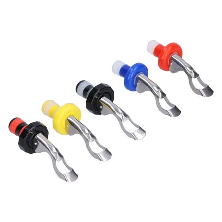 

Wine Stopper Silicone Light Weight Beverage Bottle Cork 5Pcs For Birthdays For Weddings For Parties Single Silicone + Double Silicone