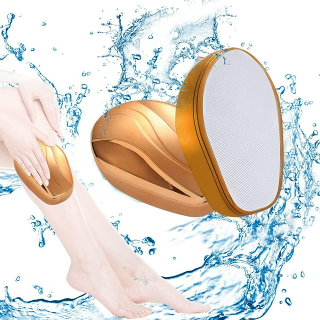 Depiladora nano, depilación sin rasurar, depiladora, borrador de pelo para mujeres, incluye efecto depilador para una piel suave sin barba, oro