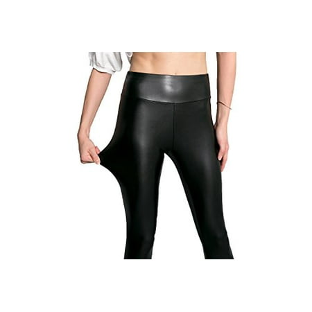 Pop Fashion Sexy Faux Leather Leggings for Women High Waisted Pants Tight