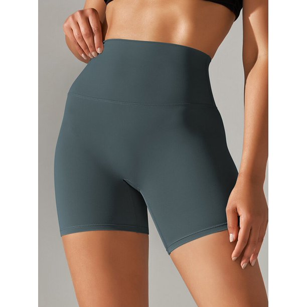 Pantalones cortos deportivos para mujer, mallas de Yoga a prueba de sentadillas, cintura alta, ajustados, secado rápido, ciclismo, entrenamiento, gimnasio
